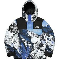 Black And White North Face Jacket Mens Supreme The North Face Mountain Parka Blue White North Face Shop North Face Parka North Face Mountain Jacket