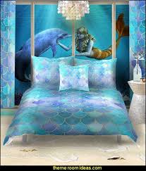 Even now, i'm getting so excited over this mermaid room decor for girls, mermaid print, mermaid theme, printable wall art, mermaid nursery art, kids room decor, mermaid letter print. Mermaid Bedrooms Mermaid Bedding Ocean Floor Mural Underwater Bedroom Ideas Mermaid Bedroom Dec Meerjungfrau Bettwasche Schlafzimmer Themen Schlafzimmer Deko