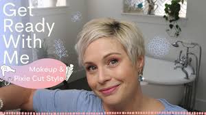 Depending on your skin tone, you might want to stay away from black liners (which could contrast with your hair too aggressively). Get Ready With Me Makeup And Pixie Cut Style Youtube