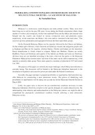 Commission's main task was to draft a constitution for independent malaya. Pdf Federalism Constitutionalism And Democratic Society In Multicultural Societies A Case Study Of Malaysia