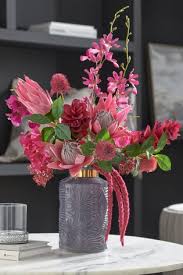 Check spelling or type a new query. Buy Artificial Tropical Floral In Glass Vase From The Marbigen Online Shop