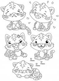Es una pequeña colaboración para las personas que no pueden accedes al pack. Un Pequeno Tigre Lindo Que Expresa Muchas Emociones En Blanco Y Negro Vector Premium