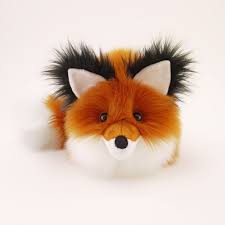 Black And Orange Fox Name Hi My Name Is Rupert And I M A Fuzziggle I Have Long Fluffy Rust White And Black Fur And My Ears Are White On The Fox Stuffed Animal Fox Plush Fox