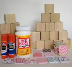 Love This Idea For A Baby Shower Have Each Guest Make A Block And Sign It Diy Wood Baby Blocks Baby Girl Baby Shower Crafts Wood Baby Blocks Baby Blocks