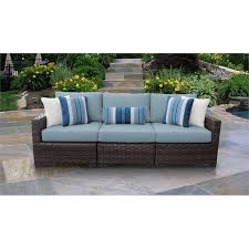 As her image appeared on magazines and in ads around the world in the 1980s and '90s, supermodel kathy ireland quickly learned how taxing a busy schedule can be. Kathy Ireland River Brook 3 Piece Outdoor Wicker Patio Furniture Set 03c In Spa River 03c Spa