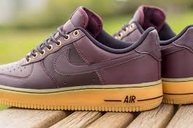 Air Force 1 Black Swoosh Gum Sole Nike Air Force 1 Low Boot Deep Burgundy Gum Eu Kicks Sneaker Magazine Scarpe