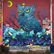 Sarung hape case flip kulit dengan gambar 3d burung hantu untuk huawei p30 pro. Mr Kenjichai Demusashi Burung Hantu In Jakarta Indonesia 2016 Streetart