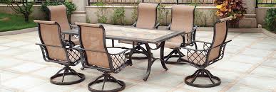 The top is a durable mdf laminate top with a marble print and steel legs powdercoated in black. Patio Furniture At Menards
