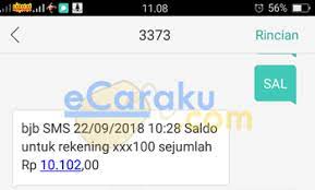 Oct 20, 2020 · bagi umkm yang memenuhi syarat, pemerintah akan salurkan dana bantuan itu dengan cara ditransferkan secara langsung ke rekening para penerima. Cara Cek Saldo Bank Bjb Di Hp Android Internet Dan Atm Ecaraku