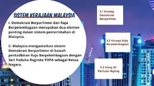 Negara ini memiliki sistem parlementer westminster dan dikategorikan sebagai perwakilan demokrasi. Kerajaan Malaysia By Aqmal Qayyum