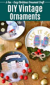 Good for late spring and summer when it's time for lotus flower to boom. Diy Vintage Christmas Ornaments Hello Little Home