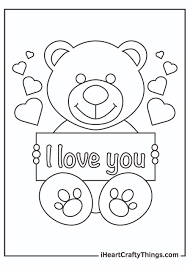 Kids always like kitten coloring pages. I Love You Coloring Pages Updated 2021