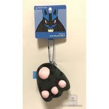 By catching the aura emanating from others, it can read their thoughts and movements. Pokemon Center 2017 Tails Paws Campaign Lucario Paw Plush Keychain With Charm Pokemon Lucario And Riolu Plush