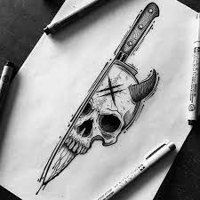 What types of design are typical for gothic tattoos? Gothic Tattoo Ideas And Meanings Tattoo Art Drawings Skulls Drawing Creepy Tattoos