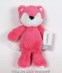 Nwt Carter 039 S Pink Fox Baby Girls Lovey Stuffed Plush Toy 66935 Baby Fox Pink Fox Plush Toy