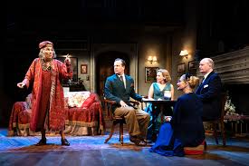 A spiritualist medium holds a seance for a writer suffering from writer's block but accidentally summons the spirit of his deceased first wife, which leads to an increasingly complex love triangle with his. Blithe Spirit Duke Of York S Theatre Aleks Sierz