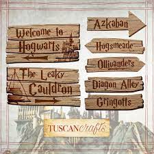 Harry Potter Party Printables Signs Printable Wood Signs Harry P Harry Potter Party Decorations Harry Potter Birthday Party Creative Birthday Party Ideas