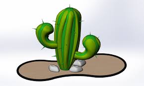 Find the perfect cactus cartoon stock photo. Kaktus Cartoon Cactus 3d Cad Model Library Grabcad