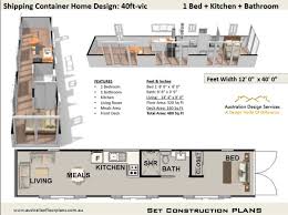 The cool thing about 2 bedroom house plans is. 40 Foot Shipping Container Home Plan 40ft Vic House Plans