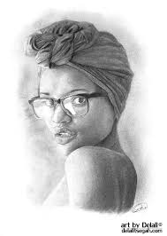 Art Woman Art Pencil Drawing Black And White Pictures Black Women Art Drawing People Black Women Art Afro Art