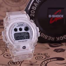 G shock jelly dw 5600sb red blue and green. Hot Model G Shock Transparent Jelly Dw6900 Series White Shopee Malaysia