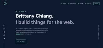 Brittany Chiang Front End Software Engineer Portfolio Website Design Software Engineer Website Software