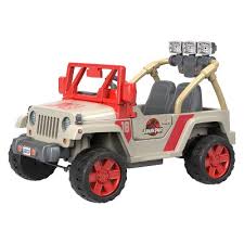 Real doors open and close, with authentic graphics that really make this convertible stand out. Power Wheels 12v Jurassic Park Jeep Wrangler Powered Ride On Cream Red Target