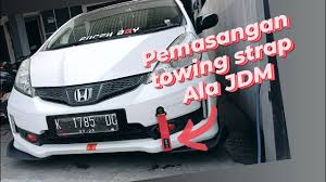 Bila buat/renew insurans kereta, pergi ke syarikat terus! Cara Memasang Towing Strap Ala Jdm Jazz Ge8 Youtube