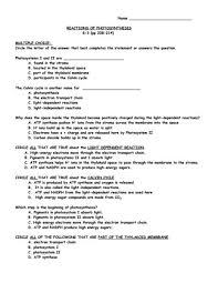 Photosynthesis is the process plants use to make their own food from the sun 's energy, carbon dioxide, and water. Reactions Of Photosynthesis 9th 12th Grade Worksheet Photosynthesis Worksheet Photosynthesis Middle School Science Experiments