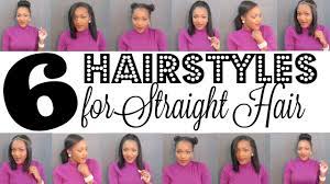 While straight hair looks great down, one of the best things about naturally straight hair is how easy it is to get a great looking updo! 6 Easy Hairstyles For Straight Hair Straight Hair Hairstyles Natural Hair Blowout Styling Youtube