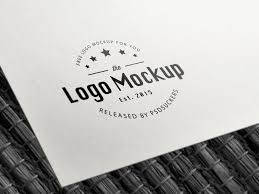 Free B W Paper Logo Mockup Fribly Paper Logo Logo Mockup Logo Sketches