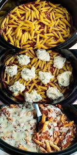 Crock Pot Ziti In 2020 Baked Ziti Crock Pot Ziti Crockpot Recipes Easy