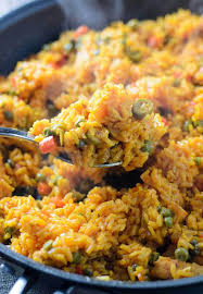 It's a classic colombian dish that i grew up on that i now love to cook for my family. Easy Arroz Con Pollo Is A Latin American Chicken And Rice Dish With Olives Capers Garlic And Sazon With Azafran Mexican Food Recipes Pollo Recipe Food Recipes