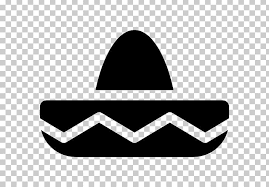 Black and white mexican bandit wearing a poncho and sombrero and holding machetes in crossed arms #1403419. Sombrero Hat Mexico Computer Icons Png Clipart Black Black And White Brand Clip Art Clothing Free