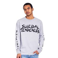 Logo patch snapback baseball hat. Suicidal Tendencies Logo Longsleeve Grey Hhv