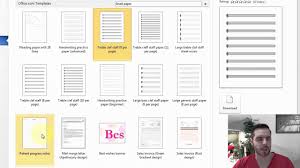 How To Make Lined Paper With Microsoft Word Youtube