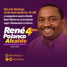 René Polanco على X: "Acompañame este domingo 30 de junio, a inscribir  nuestra candidatura como Alcalde de Santo Domingo Norte. Lugar: Restaurante  La Cotorra del Parque Mirador Norte, puerta no. 3 Hora: