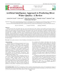 Types of artificial intelligence—weak ai vs. Pdf Artificial Intelligence Approach To Predicting River Water Quality A Review