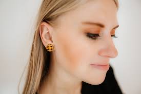 Fall Halloween Candy Corn Fabric Button Earrings, Nickel-free Studs or  Clip-ons, Halloween Candy Earrings, Halloween Studs, Trick or Treat