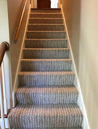 Shout Out To Adam S Crew For An Awesome Installation Of Shaw S Carpet On This Staircase Lead The Way S Styled Patterned Stair Carpet Shaw Carpet Carpet Stairs