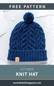 The Modern Cables Featured On This Stylish Knitted Hat Will Add Instant Flare To Any Cable Knitting Patterns Cable Knit Hat Pattern Knitting Patterns Free Hats