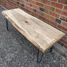 Spalted Maple Live Edge Coffee Table On Hairpin Legs By Barnboardstore Com Coffee Table Wood Live Edge Coffee Table Coffee Table