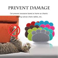 Jomia Pet Dog Cat Puppy Kitten Dish Bowl Food Water Feeding Placemat Pvc Nonslip Cat Litter Mat Paw Shape Brown You Ca Cat Litter Mat Cat Litter Cat Feeding