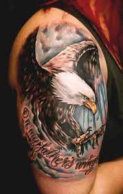 Bald eagle is one of the powerful bird who can carry 15lb and fly in the sky. 50 Amazing Perfectly Place Eagle Tattoos Designs With Meaning