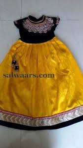Black And Yellow Outfits For Kids Yellow And Black Frock Baby Frock Pattern Kids Lehenga Kids Dresses