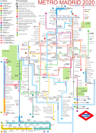 ¿cansado del clásico plano del metro de madrid? Madrid Metro Map Updated 2020