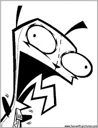 Invader Zim Pumpkin Patterns Invader Zim Coloring Sheets And Color Them For Your Own Amusement Diyc Psychedelic Drawings Cute Coloring Pages Invader Zim