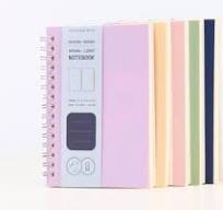 Set of 5 Pastel Spiral Notebook | Colorful Spiral Notebook | 80 pages 40  sheets | 100 gram paper | Occasional Motto A6 A5 B5 Sketchbooks