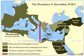 Second largest city in egypt. Map Of The Donations Of Alexandria 34 B C Bible History Online