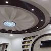 In the centre of the ceiling, a recession is created to hold the two small fans, which almost seem to blend with the rest of the layout. 3